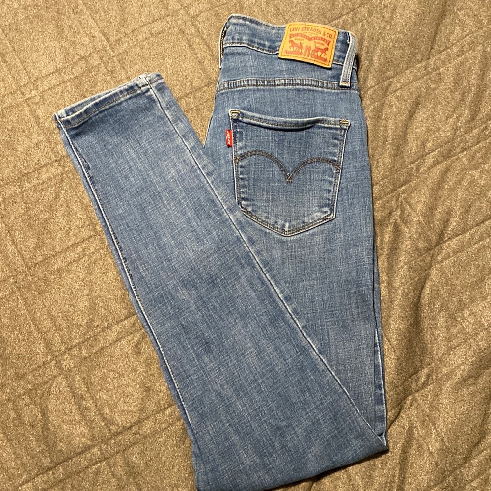 High rise skinny jeans